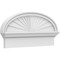 Ekena Millwork Elliptical Sunburst Architectural Grade PVC Combination Pediment, 28"W x 13-7/8"H x 2-3/4"P PEDPC028X140ELL01 - alternate 1